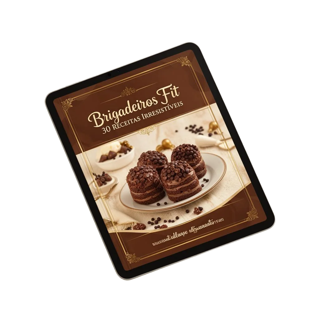 Mockup do ebook Brigadeiros Fit
